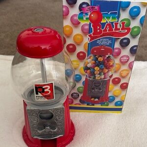 Red Gumball Machine authentic cast metal model glass globe NEW